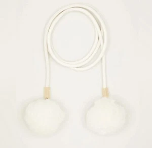 NWOT Max Mara Label-cut Tubular Belt with Pom Pom Size: OS Spring/Summer - Picture 1 of 16