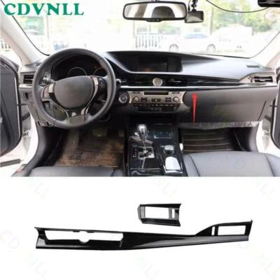 Глянцевая черная отделочная полоска для центральной консоли приборной панели для Lexus ES300h 350 2013-2017 - Изображение 1 из 4