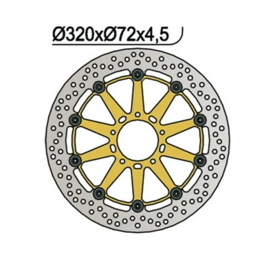 DISCO FRENO ANTERIORE NG 1051 DUCATI MONSTER 821 2015-2016 Foto 1 de 3