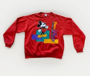 Vintage Euro Disney Mickey Mouse Sweatshirt Size L - Picture 1 of 10