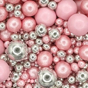 A Pinch Of - Mix di Perle Rosa Scintillante 30g Decorazioni/Sprinkles Torte Commestibili 6553 - Foto 1 di 9
