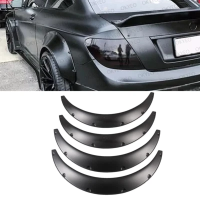 4X 35" For Mercedes-Benz C200 C250 Black Universal Fender Flares Wheel Arches Foto 1 de 4