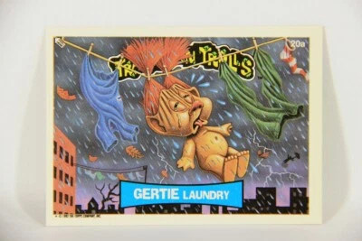 Trash Can Trolls 1992 Trading Card Sticker #20a Gertie Laundry L016587 - Image 1 of 2
