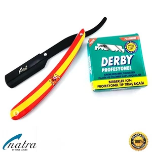 Rasiermesser + 100 DERBY Professional Rasierklingen Rasierer Rasur Spanien - Picture 1 of 6