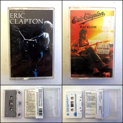 Genuine Eric Clapton Backless & Cream of Eric Clapton Cassette Tapes - Image 1 of 4