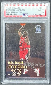 1998-99 SKYBOX MOLTEN METAL BASE SP: MICHAEL JORDAN #141 SHORT PRINT PSA 9 MINT - Picture 1 of 2