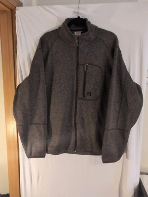 Chaqueta Suéter Avalanche Para Hombre XXL Cremallera Completa Bolsillo en el Pecho Gris Jaspeado Foto 1 de 4