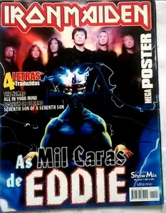 IRON MAIDEN EDDIE MAGAZINE POSTER BRAZIL #143 PICTS FEATS 4 LYRICS RARE NEW! - Picture 1 of 3