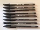 Lot of 8 BLACK Bic Cristal Ballpoint Pens 1.6mm, Xtra-Bold