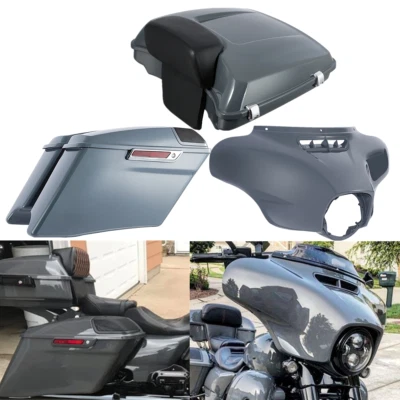 Alforjes de carenagem externa Batwing tronco adequado para Harley Electra Road Glide 2014-Up - Imagem 1 de 4