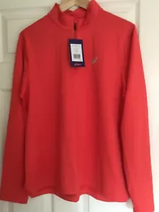 ASICS SILVER LS MUJER 1/2 CREMALLERA INVIERNO RUNNING TOP (ROJO ALERTA) TALLA XL NUNCA USADO - Imagen 1 de 9