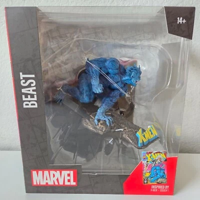 McFarlane Toys Marvel Beast escala 1:10 coleccionable con escena X-Men #1 Foto 1 de 4