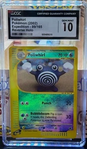 Poliwhirl 089/165 Expedition Base Set Reverse Holo CGC 10 - Picture 1 of 2