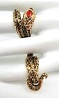Roberto Cavalli Spectacular Snake Statement Two Finger Ring New In Original Box