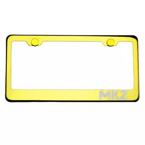 Marco de placa dorada cromo MKZ tapa de tornillo de metal grabado con láser - Imagen 1 de 8