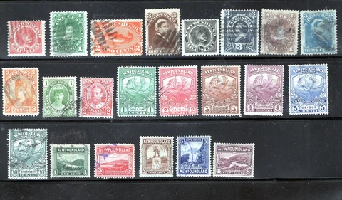 84 Different Newfoundland, Mint and Used, Scott #'s 41 Thru 270, Very Clean Cover