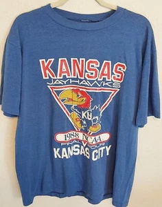 Vintage University Of Kansas 1988 Final Four Single Stitched Tshirt XL..MUST HAVE - Bild 1 von 1