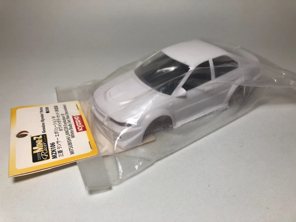KYOSHO Mini-z MITSUBISHI LANCER Evolution VI White Body Set (Non Decolation) - Image 1 of 4