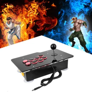 Wired USB Arcade Fighting Stick Joystick Gaming Controller Video Game For PC AU - Picture 1 of 5