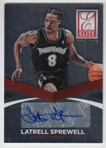 2014-15 Panini Donruss Elite Latrell Sprewell Autograph Auto /125 - Picture 1 of 2