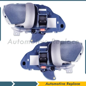 Blue Inner Inside Interior Door Handles Left & Right For GMC C1500 C2500 95-2000 - Picture 1 of 8