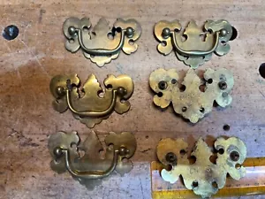 Chippendale Brass Drawer Pulls - Picture 1 of 1