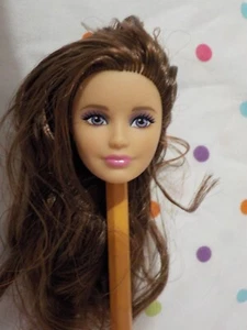 NUEVA Hermosa Cabeza de Muñeca Barbie, Cara Bonita, Mattel, Patrón Adolescente, ÚNICA EN SU CLASE - Imagen 1 de 3
