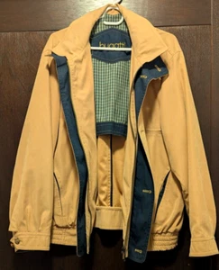 BUGATTI Pfirsich-weiche Herren Jacke M (48/50) Ockergelb/Schwarz leicht gefütter - Bild 1 von 23