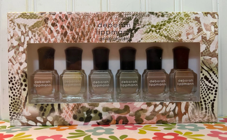 Deborah Lippmann Wild Safari GEL Lab Pro Color Nail Polish 6pc Set