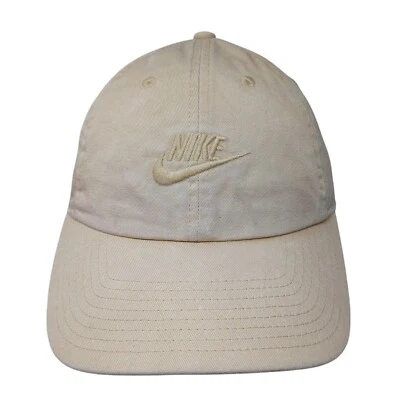 Шляпа-слайдбек Nike желтовато-коричневая один размер регулируемая вышитая Heritage86 Swoosh хлопок - Изображение 1 из 4