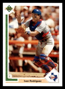 1991 Upper Deck Final Edition Ivan Rodriguez #55F Texas Rangers Baseball quasi nuovo - Foto 1 di 2