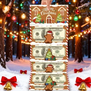 Surprise Gingerbread Man Folding Red Envelopes, Merry Christmas Gifts Party I5I0 - Picture 1 of 16