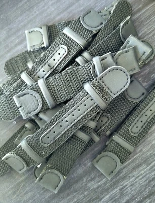 Vintage Field Pilot Watch Canvas & Leather Straps 15pc Lot - Image 1 of 4