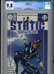 Static #1 1993 DC CGC 9.8 White 1st Appearance of Static - Picture 1 of 3