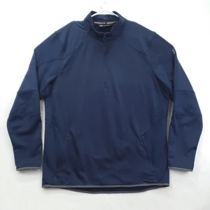 Under Armour Pullover Mens XL Navy ColdGear Reactor Half Zip Athletic 1350978 - Picture 1 of 11