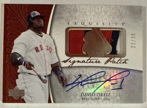 David ORTIZ🔥2006 UD Exquisite Signature PATCH Relic AUTO #SP-DO 22/30 HOFer💥 - Bild 1 von 2