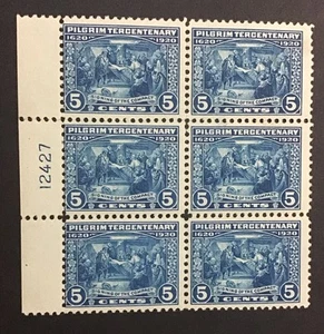 USA 1920 ss-vz postfrisch Sc#550 Platte Sechserblock, Cv$700. (ED) - Bild 1 von 2