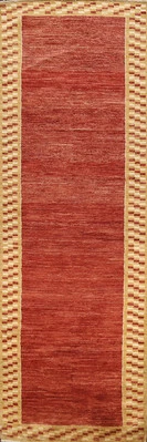 Eingefasst Zeitgenössisch Gabbe Kashkoli Oriental 3M Teppich Läufer Handgeknüpft - Bild 1 von 4