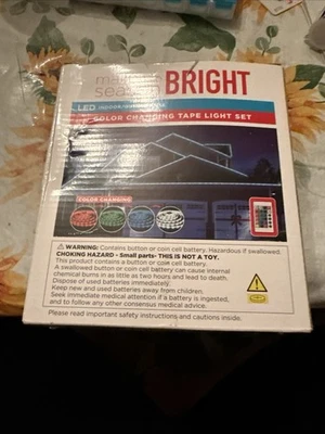 Make Season Bright Color Changing Tape Light Set Indoor/Outdoor 16.4 Feet NEW - Image 1 of 4