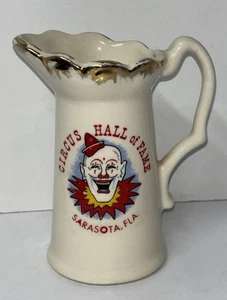 Vintage CIRCUS HALL of FAME Souvenir Clown Krug / Milchkännchen Sarasota FL - Bild 1 von 6