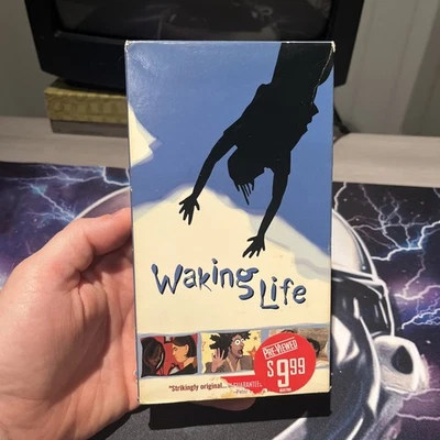 Vintage Waking Life VHS 2001 Animated Film Indie Richard Linklater Adult R Rated - Image 1 of 4