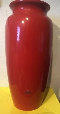 Scheurich XL Bodenvase Keramik Rot 42 cm Höhe, Leichte Abriebspuren - Bild 1 von 4