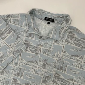 Polo Peter Millar uomo taglia XL corona artigianale blu hula ragazza - Foto 1 di 7