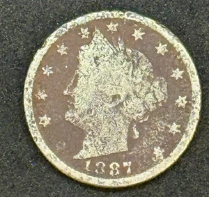 1887 Liberty Head Nickel ~ geringe Auflage - Bild 1 von 2
