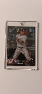 2017 Bowman Chrome - Aaron Judge #56 White Pinstripe Jersey (RC) - Image 1 of 2