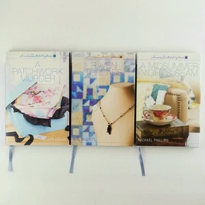 Annie's Quilted Mysteries 1-3 Book Lot Set First 3 Hardcovers with Dust Jackets - Picture 1 of 4