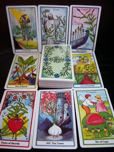 SEALED NEW! HERBAL TAROT CARD & BOOK ORACLE HEALING PROPERTIES & SYMBOLISM - Picture 1 of 12