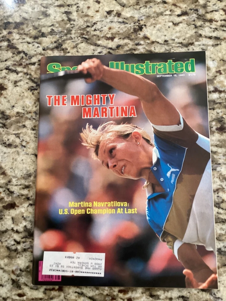 September 19 1983 Martina Navratilova US Open Champion Tennis Sports Illustrated - Image 1 of 1