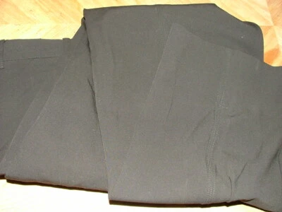 MENS ARMANI COLLEZIONI DRESS PANTS SIZE 33 X 33 POLYESTER RAYON BLACK SOLID #265 - Image 1 of 4