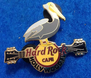 HOLLYWOOD FL USA PELICAN SEA BIRD GUITAR NECKS HRC LOGO Hard Rock Cafe PIN - Picture 1 of 1
